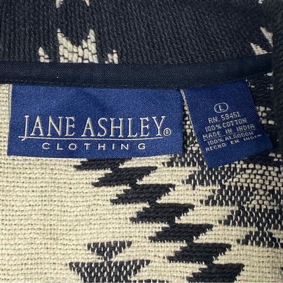 Vintage Jane Ashley Aztec Southwestern Button Front Tapestry Jacket Women's L - Picture 4 of 16